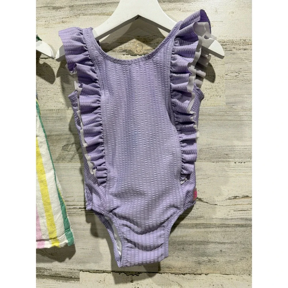 Baby‎ Gap RuffleButts Rabbit Bear Girls 2T Summer Bundle Swim Dress Set EUC
